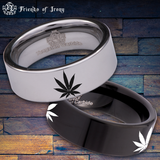 Cannabis Tungsten Carbide Ring