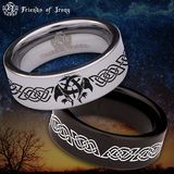 Celtic Raven Style 2 Tungsten Carbide Ring
