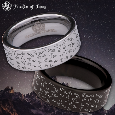Origami Tungsten Carbide Ring