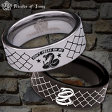 Don't Tread on Me Snake Tungsten Carbide Ring
