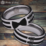 Bowtie Tungsten Carbide Ring