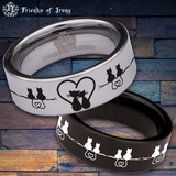 Kitty Lovers Tungsten Carbide Ring