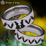 Rabbit Tungsten Carbide Ring