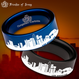 Los Angeles Skyline Tungsten Carbide Ring