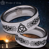 Celtic Trinity Knot Tungsten Carbide Ring