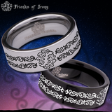Oakleaf Knotwork Tungsten Carbide Ring