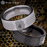 Honeycomb Tungsten Carbide Ring