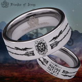 Hakuna Matata Lion Tungsten Carbide Ring