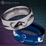 Swimming Tungsten Carbide Ring