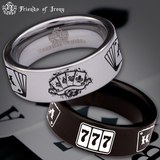 Gambler Style 2 Tungsten Carbide Ring