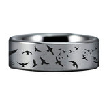 Semicolon Style 1 Tungsten Carbide Ring