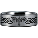 Celtic Raven Tungsten Carbide Ring