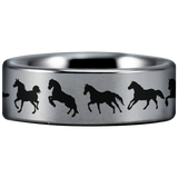 Equestrian Tungsten Carbide Ring
