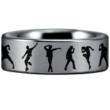 Dance Style 2 Tungsten Carbide Ring