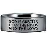 Romans 8:39 Tungsten Carbide Ring