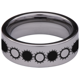 Sunburst Tungsten Carbide Ring