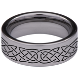 Triskle Wolf Tungsten Carbide Ring