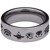 Egyptian Tungsten Carbide Ring