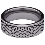 Don't Tread on Me Rifles Snake Tungsten Carbide Ring