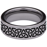 Celtic Chain Tungsten Carbide Ring