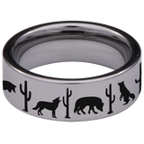 Coyote Tungsten Carbide Ring