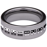 Dice Tungsten Carbide Ring