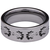 Fox Spirit Animal Tungsten Carbide Ring