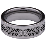 Triple Hare Celtic Tungsten Carbide Ring