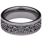 Polynesian Tungsten Carbide Ring