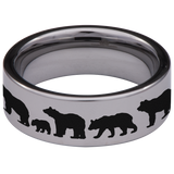 Roaring Bear Tungsten Carbide Ring