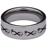 Mr. Cat Couple Tungsten Carbide Ring