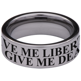Don't Tread On Me Liberty or Death Tungsten Carbide Ring