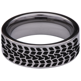 Mud Life Tire Tungsten Carbide Ring
