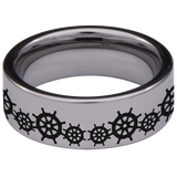 Nautical Tungsten Carbide Ring