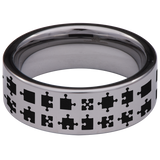 Jigsaw Tungsten Carbide Ring