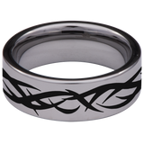 Tribal Sun Tungsten Carbide Ring