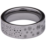 Hour Glass Tungsten Carbide Ring