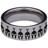Molon Labe Flag Tungsten Carbide Ring