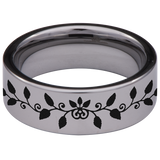 Vine Tungsten Carbide Ring