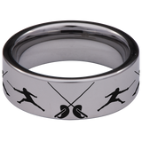 Fencing Tungsten Carbide Ring