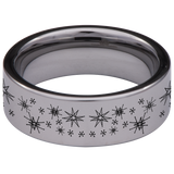 Starburst Tungsten Carbide Ring