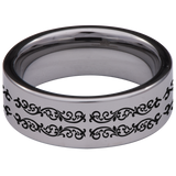 Oakleaf Knotwork Tungsten Carbide Ring