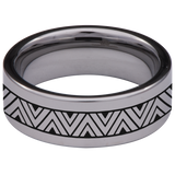 Mayan Tungsten Carbide Ring