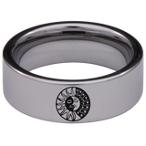 Celestial Sun and Moon Tungsten Carbide Ring