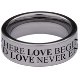 Family Love Tungsten Carbide Ring