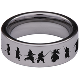 Samurai Tungsten Carbide Ring