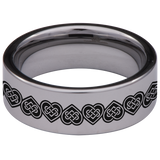 Heart Knot Tungsten Carbide Ring