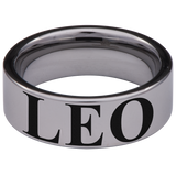 Leo Constellation Tungsten Carbide Ring