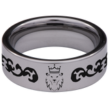 Lion Crown Tungsten Carbide Ring