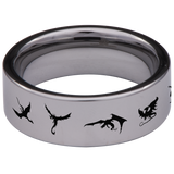 Dragon Loop Tungsten Carbide Ring